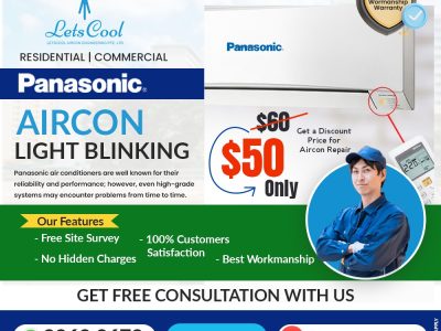 Panasonic Aircon Light blinking
