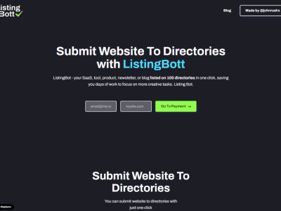 ListingBott Smart Solution For Increasing Exposure Through Automated Directory Submissions
