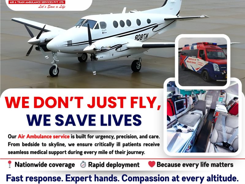 Superior quality-based air ambulance services in Ranchi