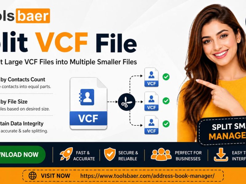 Quickly Divide One VCF File into Multiple Contact Files