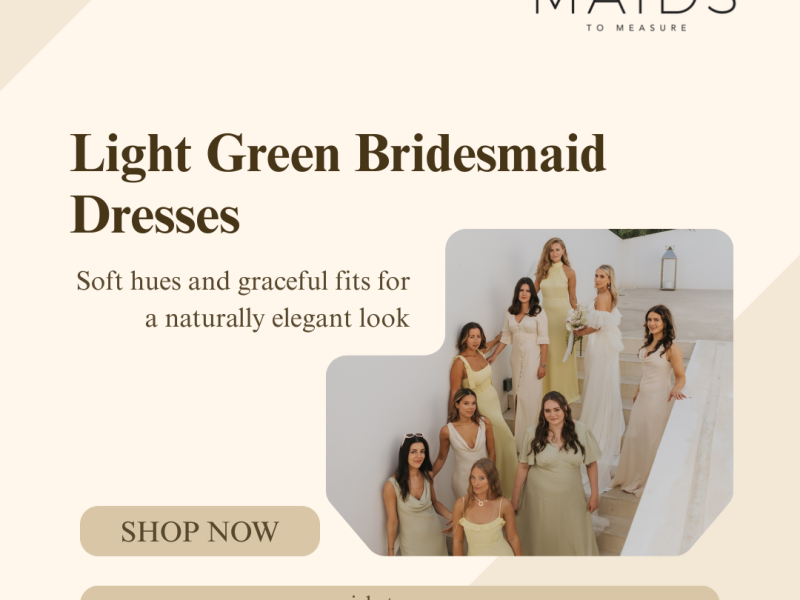 Light Green Bridesmaid Dresses for Fresh Wedding Style | Maids to Measure UK