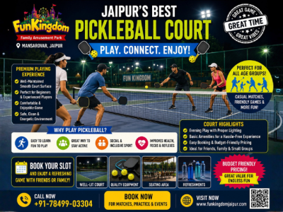 Best Pickleball Court in Jaipur – Fun Kingdom Jaipur Booking & Details