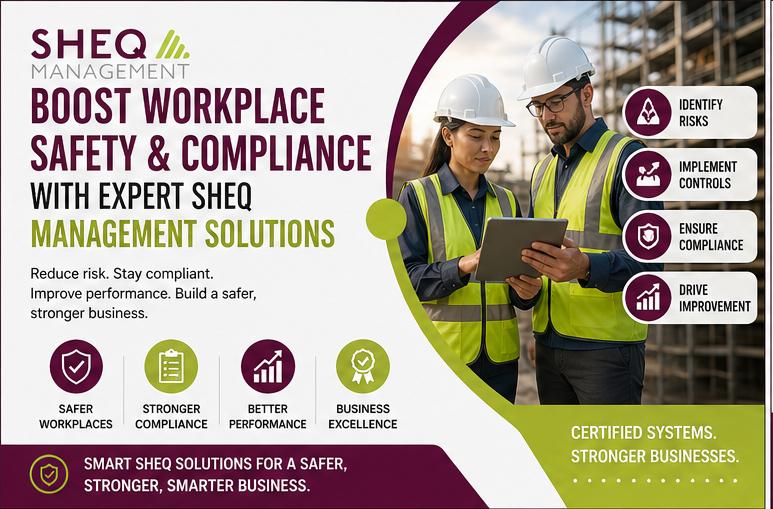 Boost Workplace Safety & Compliance with Expert SHEQ Management Solutions.