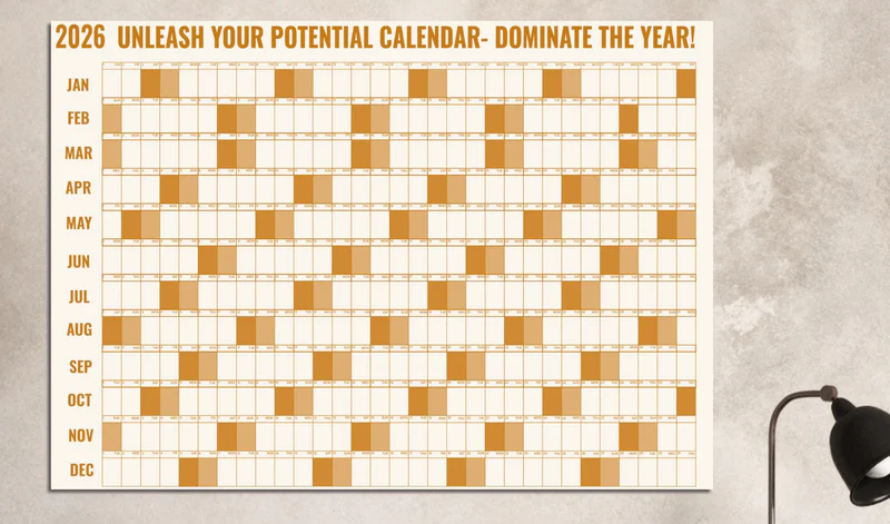 Huge Wall Calendar to Organize Your Busy Life | MasterYourYear