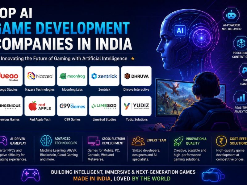 Top AI Game Development Companies in India