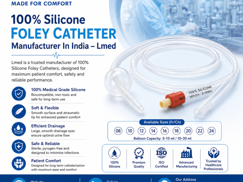 100% Silicone Foley Catheter Manufacturer In India – Lmed