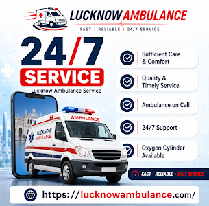24/7 Advanced ICU Ambulance Service in Lucknow