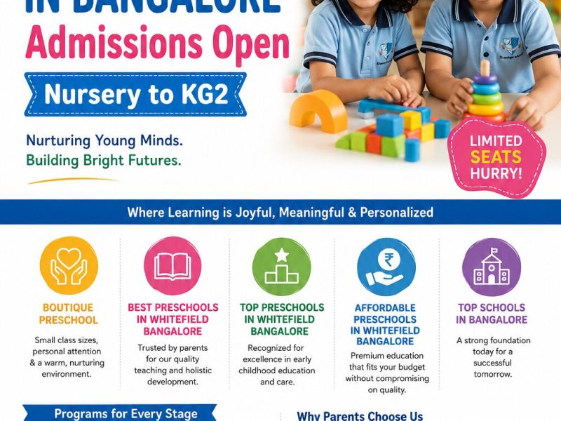 Preschool Admissions in Whitefield Bangalore | Enroll Today