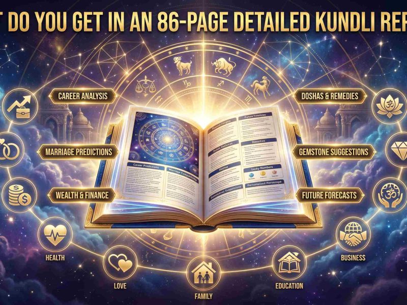 An 86 Page Kundli Report Designed for Serious Astrology Seekers