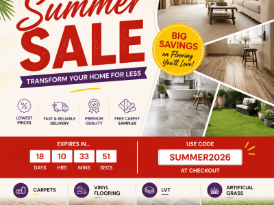 Huge Summer Flooring Sale – Carpets, Vinyl & LVT at Great Prices
