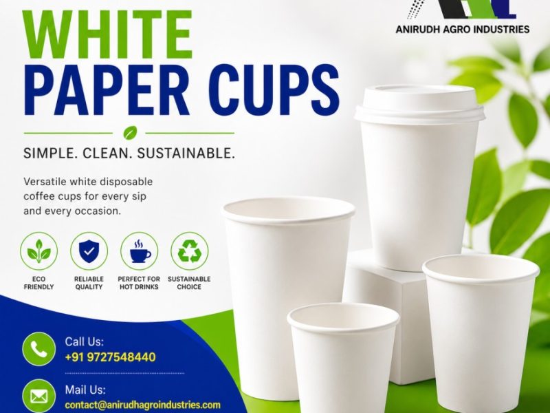 White Paper Cups Manufacturer & Supplier for Coffee & Hot Beverages