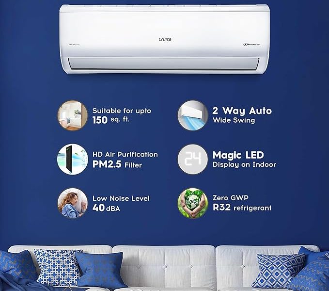 Buy Cruise 1.5 Ton 3 Star Inverter Split AC Online at Best Price