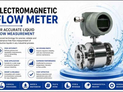 Electromagnetic Flow Meter for Accurate Liquid Flow Measurement