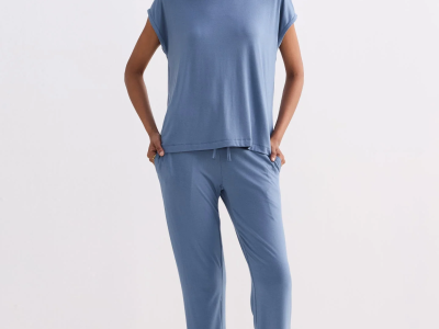 Reistor Blue Relaxed Pants for Women – Comfortable & Sustainable Everyday Wear