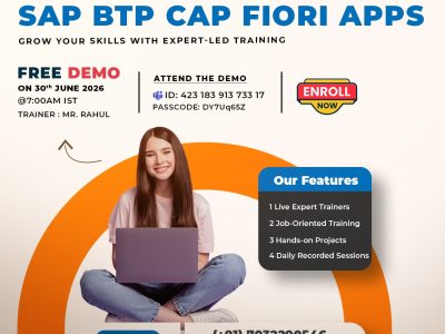 SAP BTP CAP Fiori Apps Live Free Demo Training