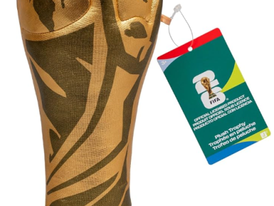 Jazwares FIFA World Cup 2026 10-Inch Plush Trophy - Official 2026 World Cup Collectible - Ages 3+