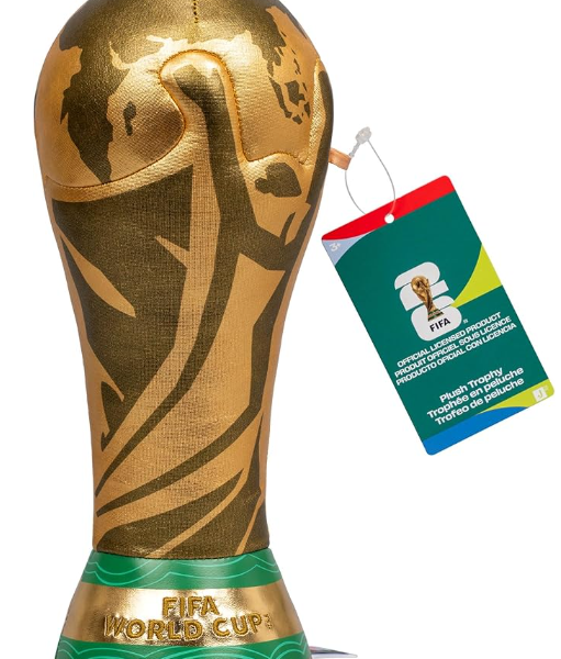 Jazwares FIFA World Cup 2026 10-Inch Plush Trophy - Official 2026 World Cup Collectible - Ages 3+