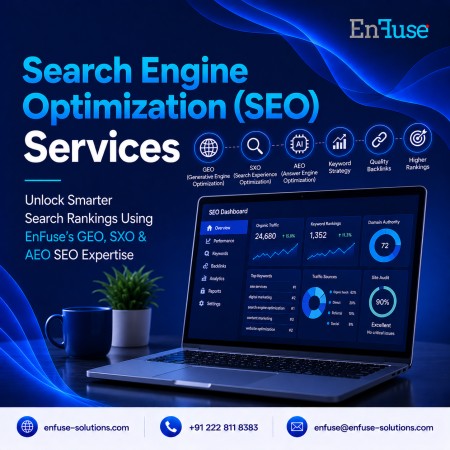 Unlock Smarter Search Rankings Using EnFuse’s GEO, SXO & AEO SEO Expertise