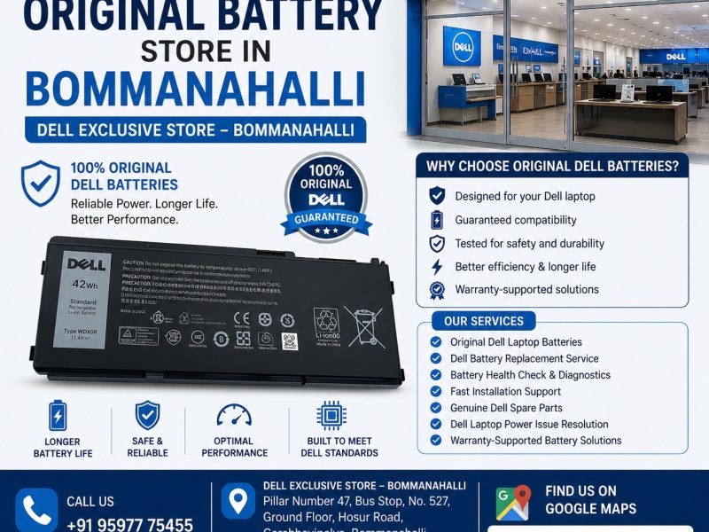 Dell Original Battery Store in Bommanahalli | Dell Exclusive Store Bengaluru