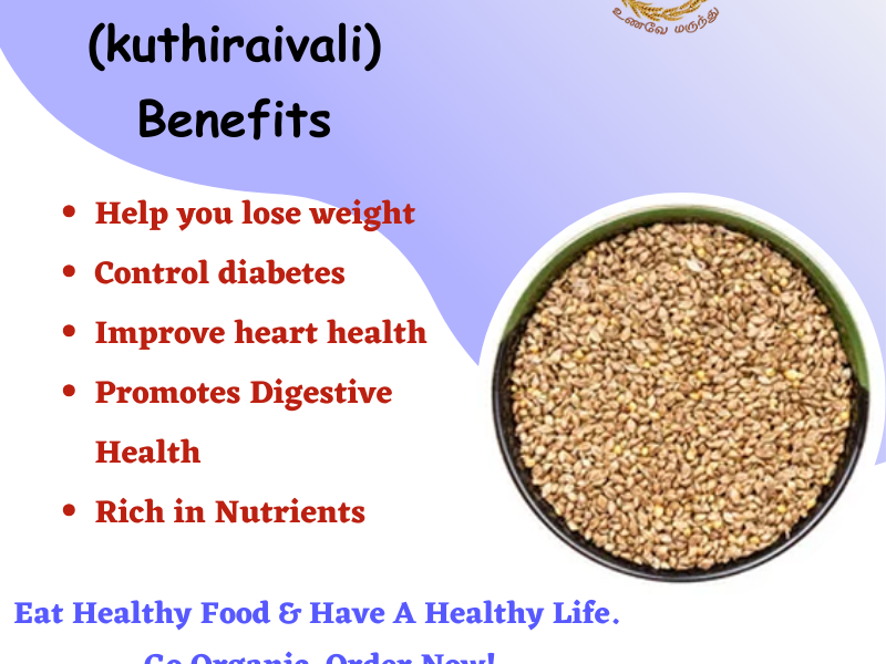 Buy Organic Barnyard Millet Online in Chennai | Organic Barnyard Millet in Chennai