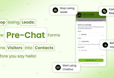 Pre-Chat Forms: Free Live Chat Lead Generation Tool