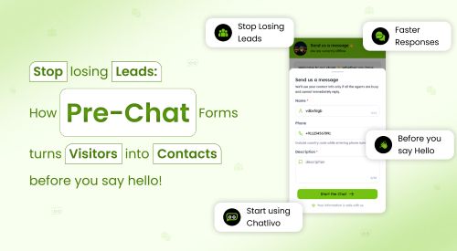 Pre-Chat Forms: Free Live Chat Lead Generation Tool