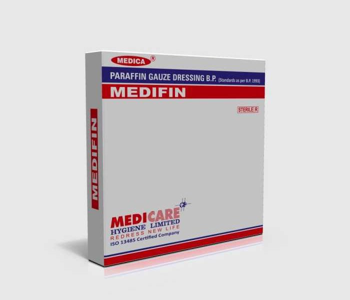 Medifin – Sterile Paraffin Gauze Dressing Manufacturer, Supplier & Global Exporter | Medicare Hygiene Ltd.
