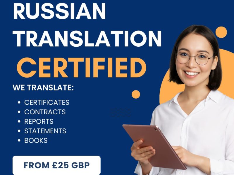 Russian Certified Translation Services in the UK from £0.06 GBP | ULS