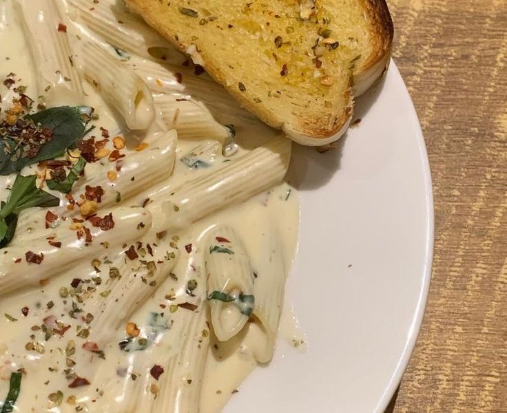 easy creamy white sauce pasta recipe at home.