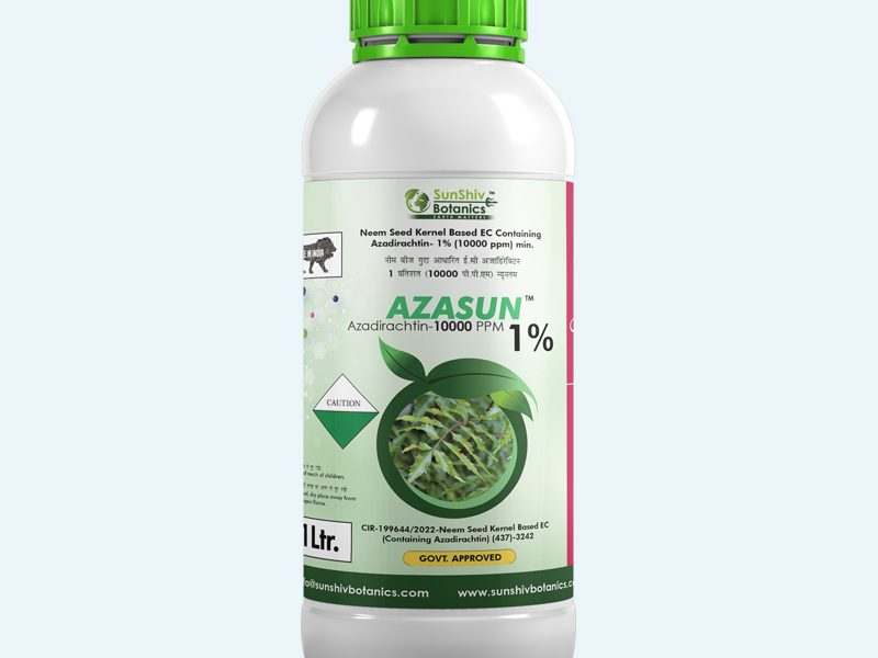 Azadirachtin Technical Neem-Based Bio Insecticide | Azasun by Sunshiv Botanics