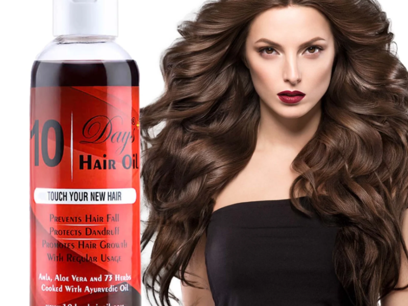 Elegantra 10 Days Hair Growth Oil (100ml) pack of 1 – Intensive Hair Oil for Hair Loss & Regrowth | Advanced Hair Treatment for Hair Loss & Dry Scalp | Herbal Hair Fall Control