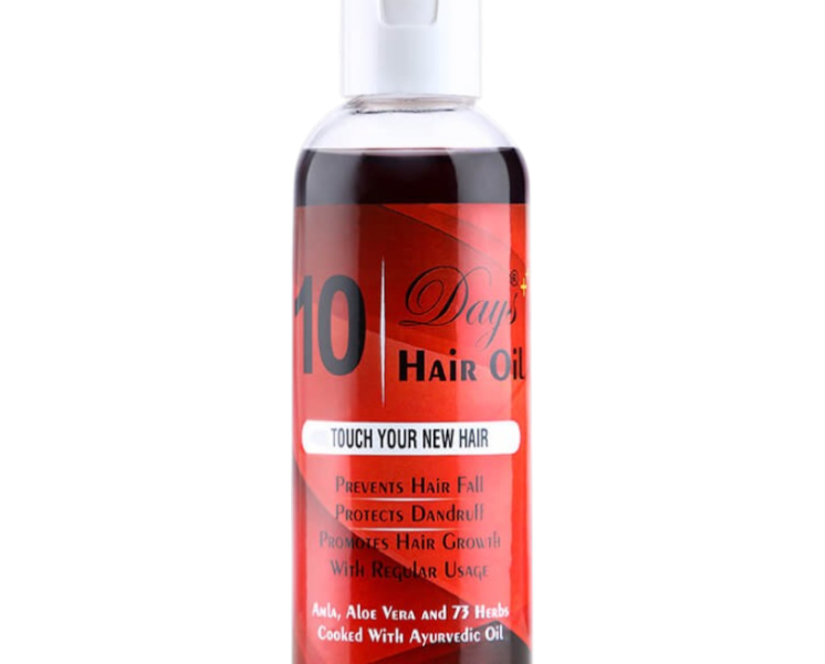 Elegantra 10 Days Hair Growth Oil (100ml) pack of 1 – Intensive Hair Oil for Hair Loss & Regrowth | Advanced Hair Treatment for Hair Loss & Dry Scalp | Herbal Hair Fall Control