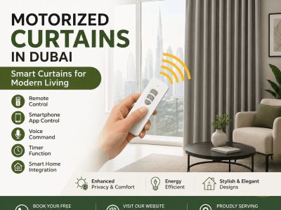 Motorized & Smart Curtains in Dubai - Leeds Furnishing
