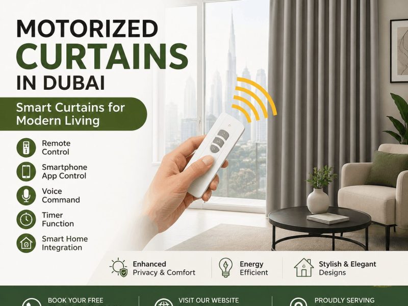 Motorized & Smart Curtains in Dubai - Leeds Furnishing