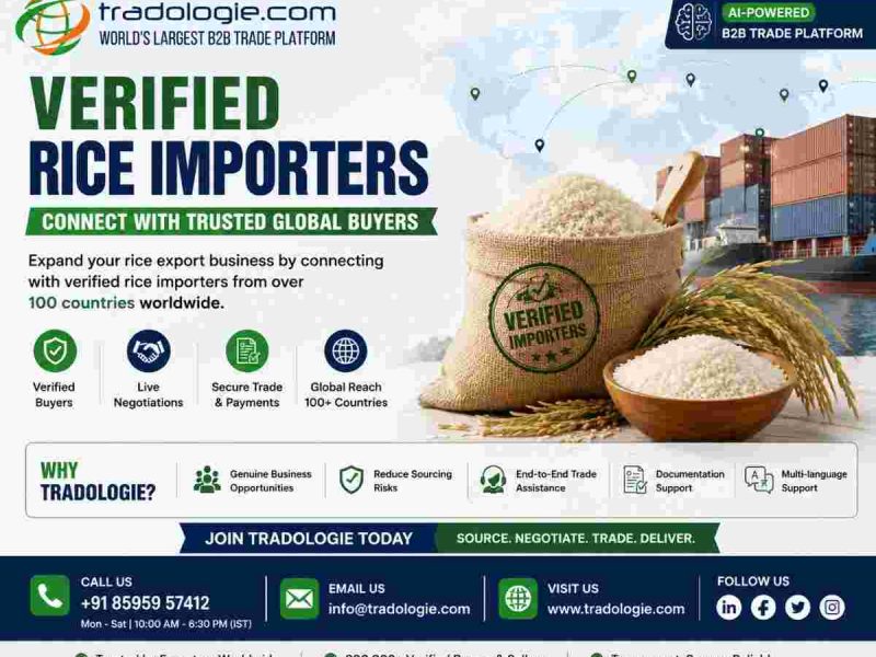 Verified Rice Importers | Connect with Trusted Global Buyers