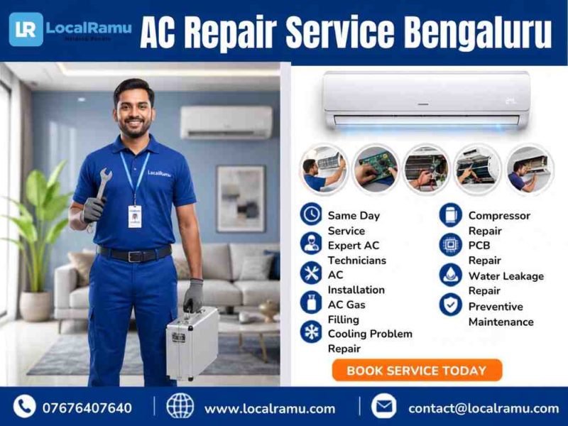 Localramu fixes your ac fast bengaluru's trusted ac repair service