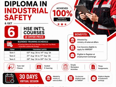 Advanced Diploma in Industrial Safety (ADIS) Online Course