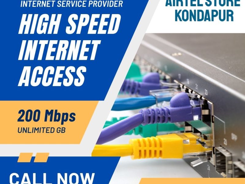 Airtel Store Kondapur Hyderabad New SIM 5G Postpaid Broadband eSIM DTH Near RTO Office