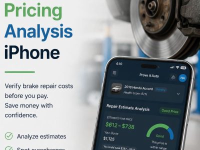 Know Your Brake Repair Costs Before Paying with an iPhone Pricing Analysis App