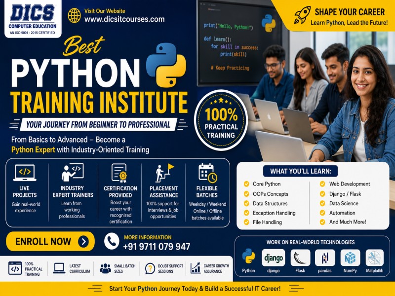 Build a Successful Tech Career with the Best Python Training Institute in Rohini