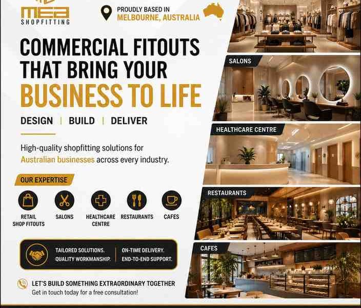 Commercial Shop Fitters Melbourne | Retail, Café, Office & Medical Fitouts | FREE Quote