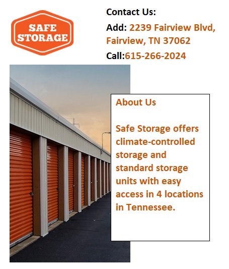 Secure self storage unit in Columbia