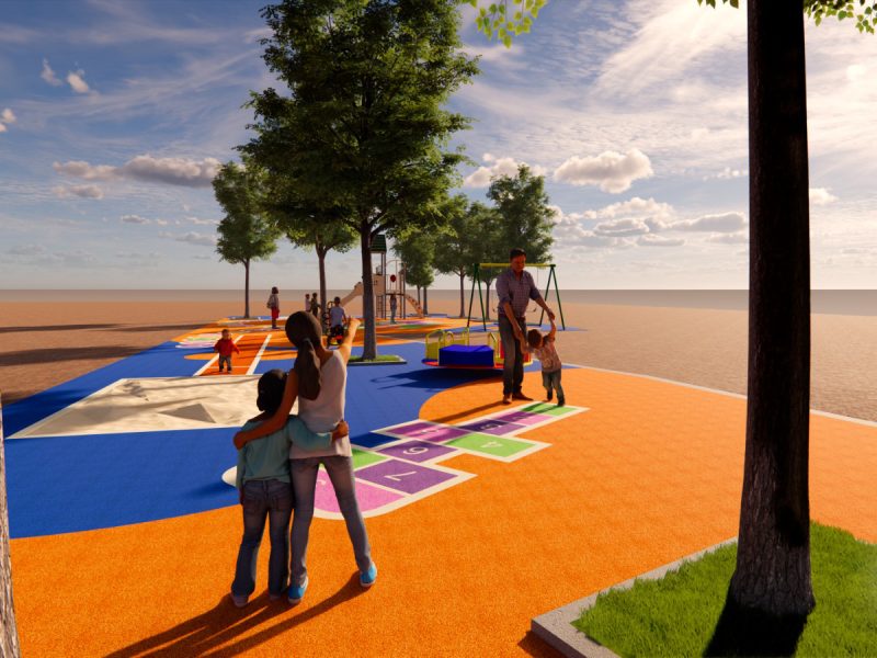 EPDM Flooring for Childrens Playground and Sports Field