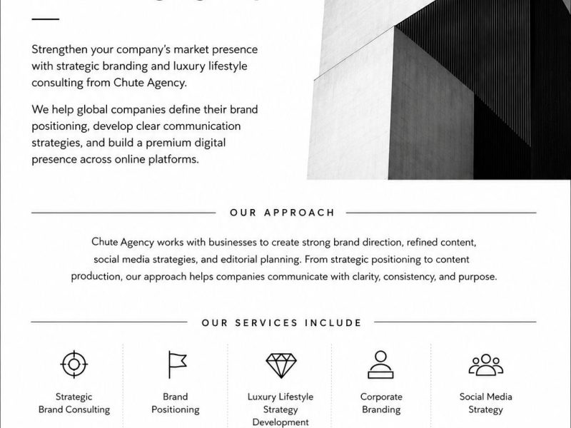 Luxury Branding & Communication Agency | Chute Agency