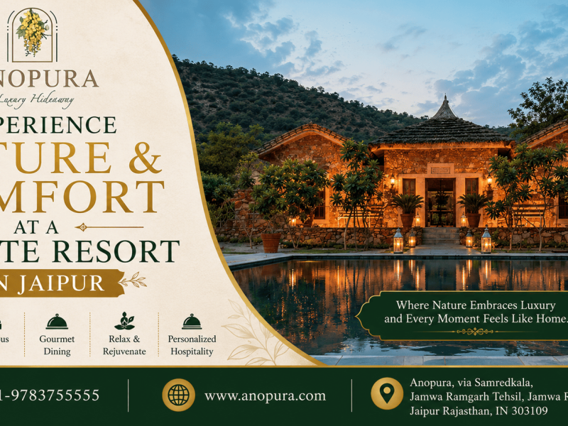 Experience Nature and Comfort at a Private Resort in Jaipur