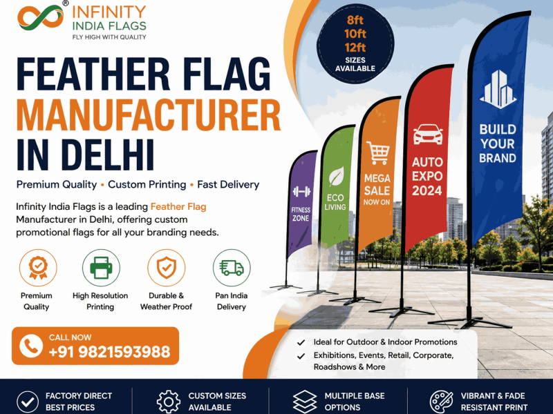 Feather Flag Supplier Delhi | Custom Printing Services