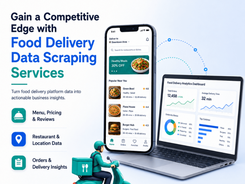 Food Delivery App Data Scraping Services for Accurate Market Insights