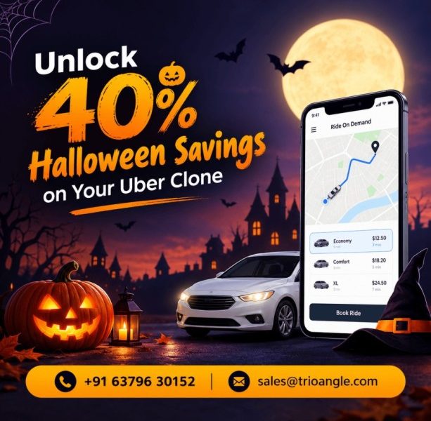 40% OFF Your Uber Clone Script? This Halloween, don't miss your chance to save big!