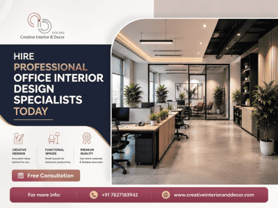 Hire Professional Office Interior Design Specialists Today