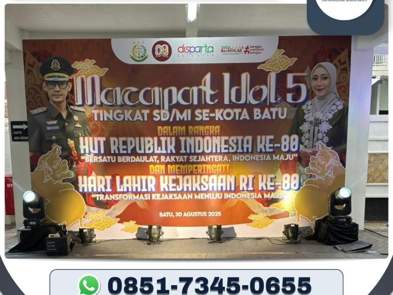 Jasa pembuatan backdrop acara profesional malang
